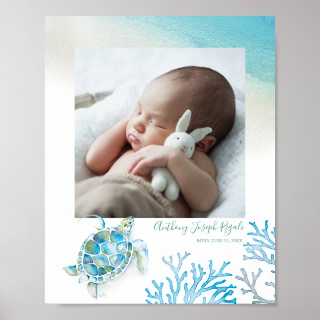 Personlig Foto Nursery Wall Art Poster (Framsidan)