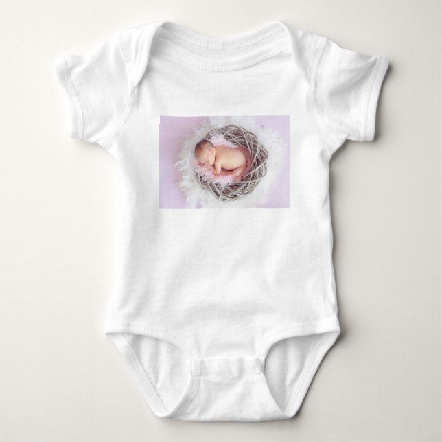 Personlig foto Ny babypresent Babyshower  T Shirt (Framsida)