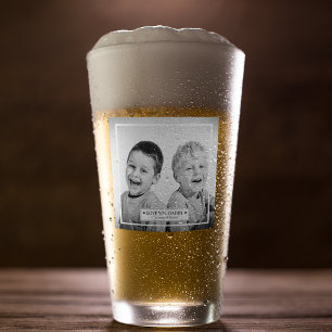Personlig Foto Och Meddelande Glaskopp