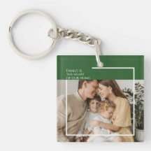 Personlig - foto- och meddelandeakrylnyckelkedja