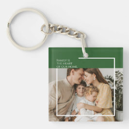 Personlig - foto- och meddelandeakrylnyckelkedja