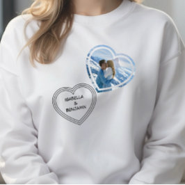 Personlig Foto och Namn på Alla hjärtans dag T Shirt