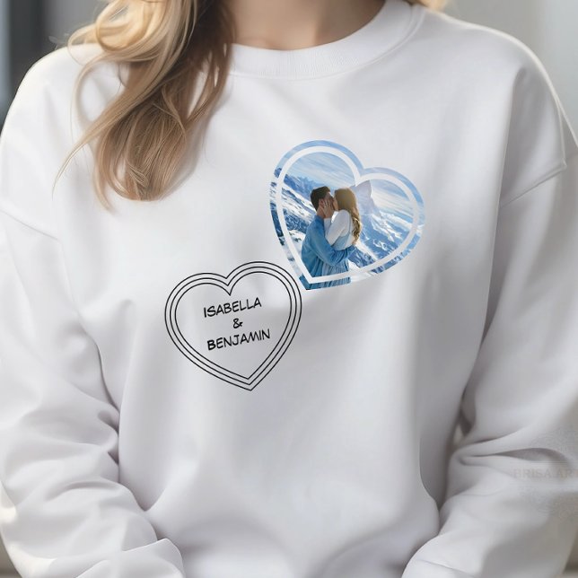 Personlig Foto och Namn på Alla hjärtans dag T Shirt (Skapare uppladdad)