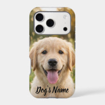 Personlig foto och namn på Golden Retriever