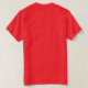 Personlig Foto och röd text T Shirt (Design baksida)