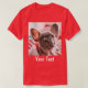 Personlig Foto och röd text T Shirt (Design framsida)