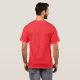 Personlig Foto och röd text T Shirt (Hel baksida)