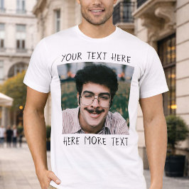 Personlig Foto och Text Eller Namn Fult Roligt T Shirt