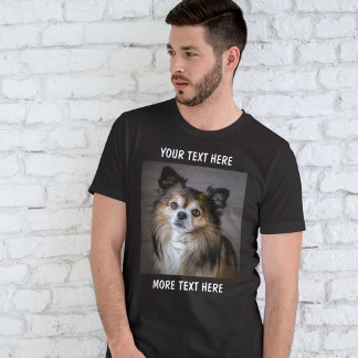 Personlig foto och text eller namn t shirt