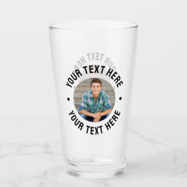Personlig foto och text glaskopp