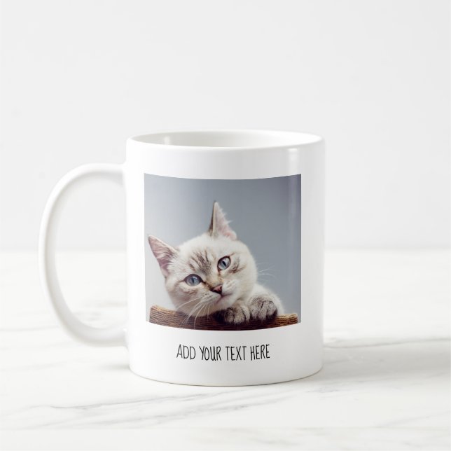 Personlig Foto och text Kaffemugg (Vänster)