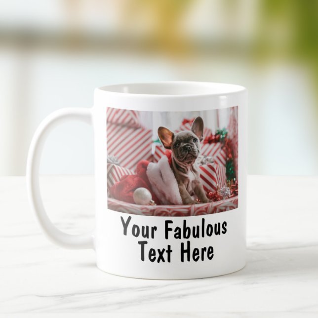 Personlig Foto och text Kaffemugg (Skapare uppladdad)