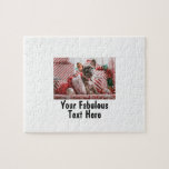 Personlig Foto och text Pussel<br><div class="desc">Personlig ditt pussel för fotot och text. Alla teckensnitt,  eventuell bakgrund,  bildformat och bildstorlekar.</div>