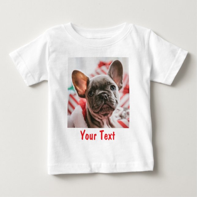 Personlig foto och text rolig t shirt (Framsida)