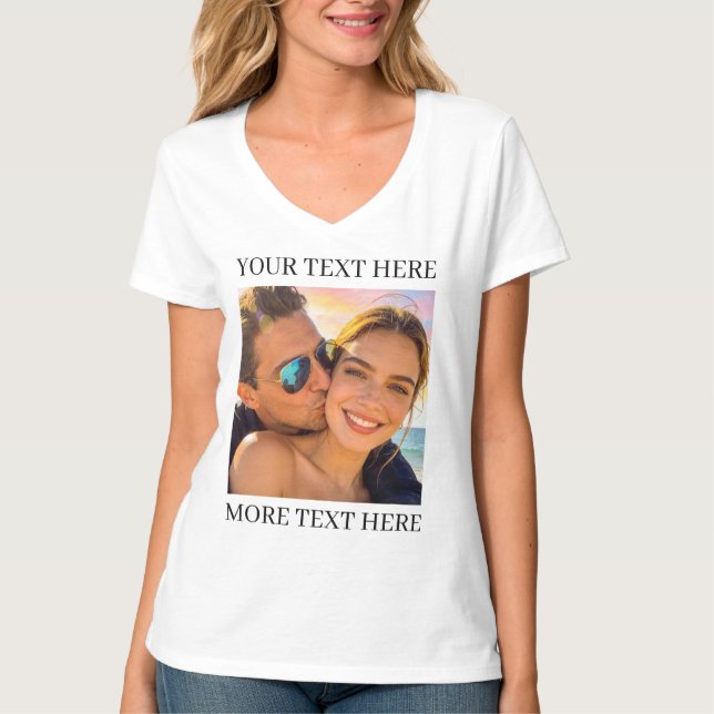 Personlig foto och text t shirt (Framsida)