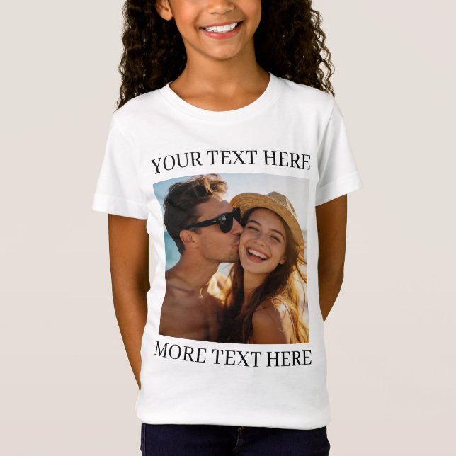 Personlig foto och text t shirt (Framsida)