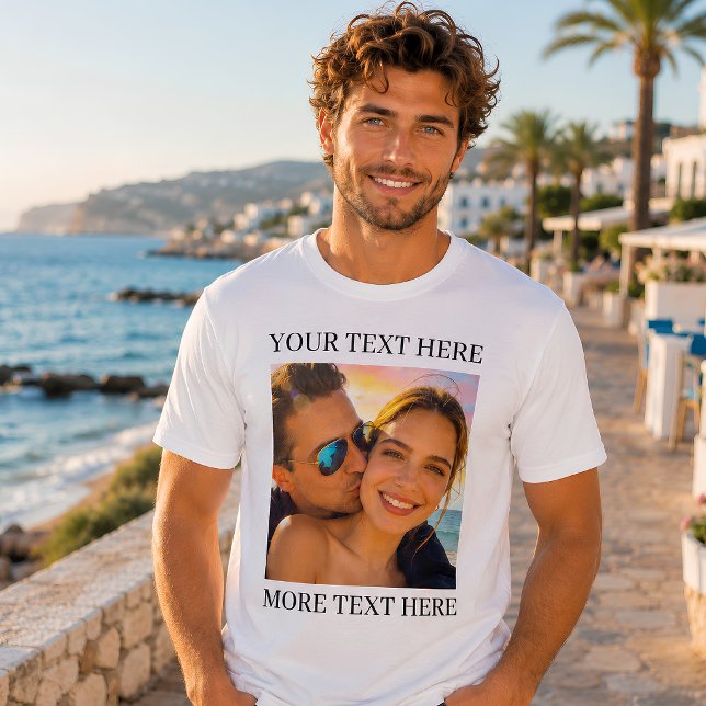 Personlig foto och text t shirt (Skapare uppladdad)