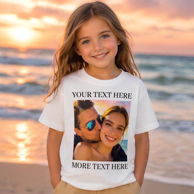 Personlig foto och text t shirt (Skapare uppladdad)