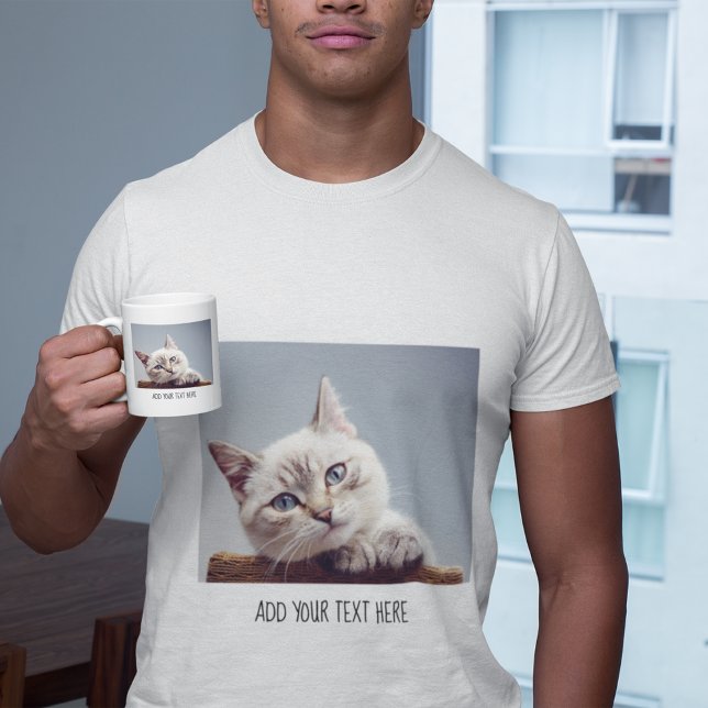 Personlig Foto och text T Shirt (Skapare uppladdad)