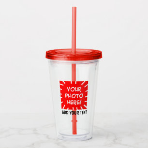 Personlig, foto och text take away mugg