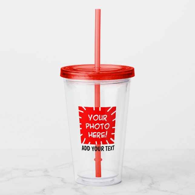 Personlig, foto och text take away mugg (Framsida)