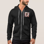 Personlig Foto och text-Zip T Shirt<br><div class="desc">Personlig Photo and Text Zip Hoodie</div>