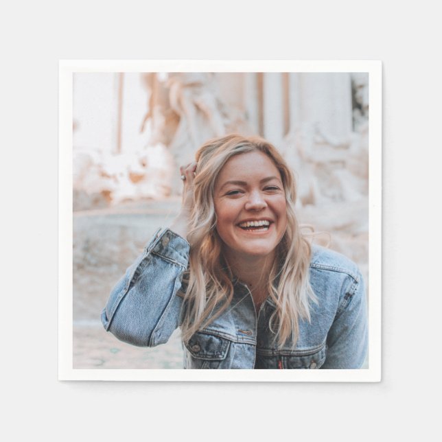 Personlig Foto Papper Pappersservett (Framsidan)