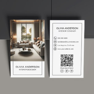 Personlig Foto QR Social Media Professionell Visitkort