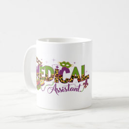 Personlig foto sjuksköterska - Mardi Gras Kaffemugg