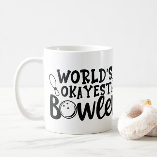 Personlig foto "Världens okejaste bowlare" Kaffemugg