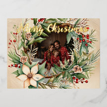 Personlig Foto Vattenfärgning Julfrö Utandning