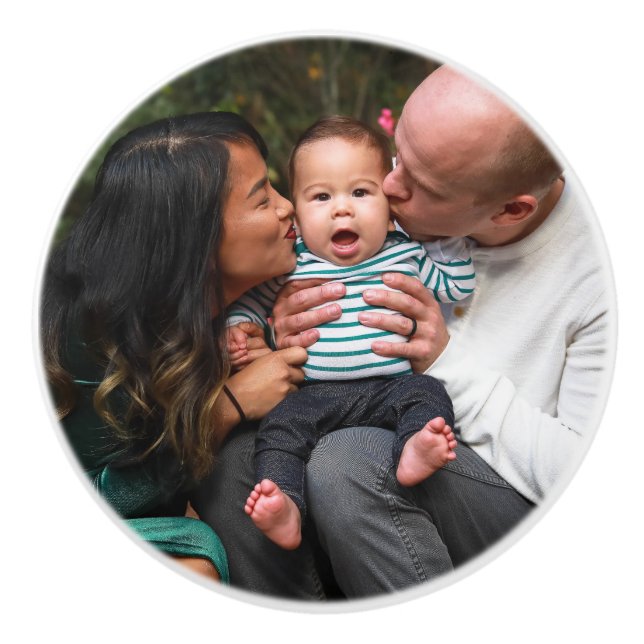 Personlig Fotofamilj Knopp (Framsidan)