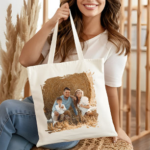Personlig fotofamilj matchande present tygkasse