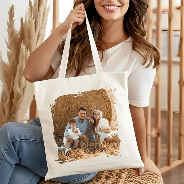 Personlig fotofamilj matchande present tygkasse (Skapare uppladdad)