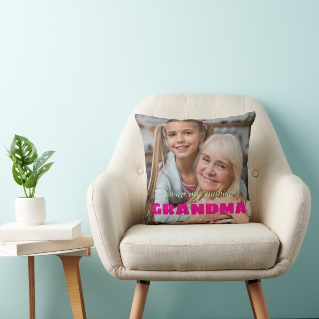 Personlig fotoförvaring MORMOR-present Kudde (Stol)