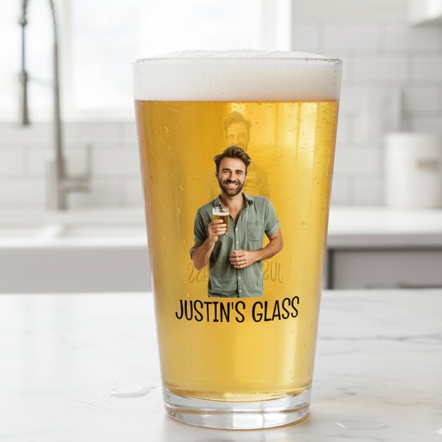 Personlig Fotogåva Monogram Glaskopp (Skapare uppladdad)