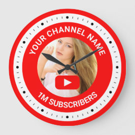 Personlig Fotogåva till YouTube-kanal YouTuber Stor Klocka