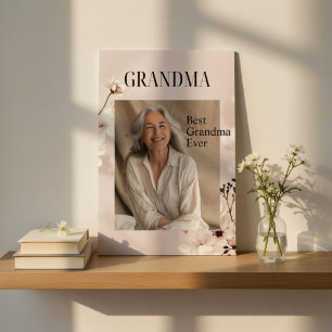 Personlig Fotogåva   Världens Bästa Mormor Poster