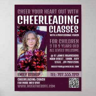 Personlig Fotografi, Cheerleading Klasser Poster