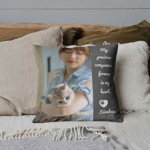Personlig Fotografi Kattälskare Minnesgåva Kudde