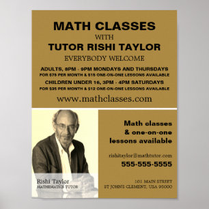 Personlig Fotografi, Matematisk klassreklam Poster
