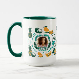Personlig Fotografi Namn för Tropisk Smoothiebutik Mugg