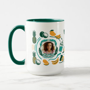 Personlig Fotografi Namn för Tropisk Smoothiebutik Mugg