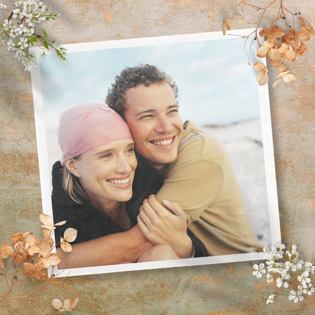 Personlig Fotografi Pappersservett (Personalised Your Photo Paper Dinner Napkins)