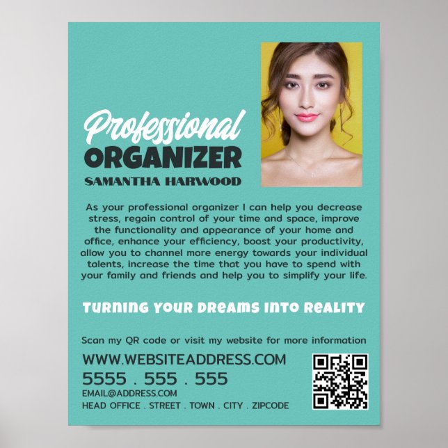 Personlig Fotografi, Professionell Organizer Poster (Framsidan)