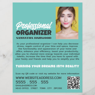 Personlig Fotografi, Professionell Organizer Reklamblad