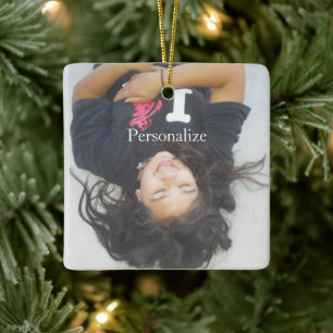 Personlig Fotografi & Text Julgransprydnad Keramik