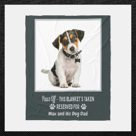 Personlig Fotohund Fleecefilt