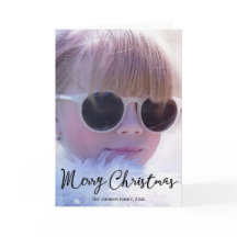 Personlig Fotojulhälsningskort