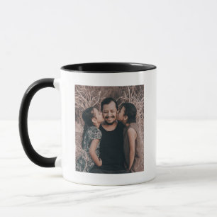 Personlig Fotokaffe Mugg, minimalistiskt Pappa Mugg